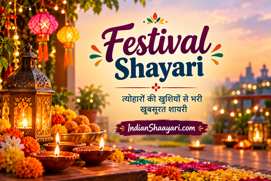 Festival Shayari Lights and Joy