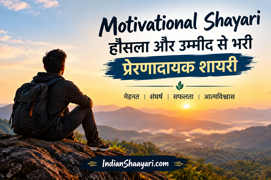Motivational Shayari at Sunrise